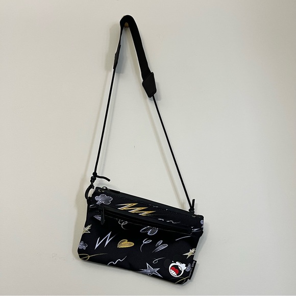 NEW Adidas x Disney Mickey Crossbody Zip Purse Bag Limited Edition Black 9x6”x1” - Picture 17 of 17